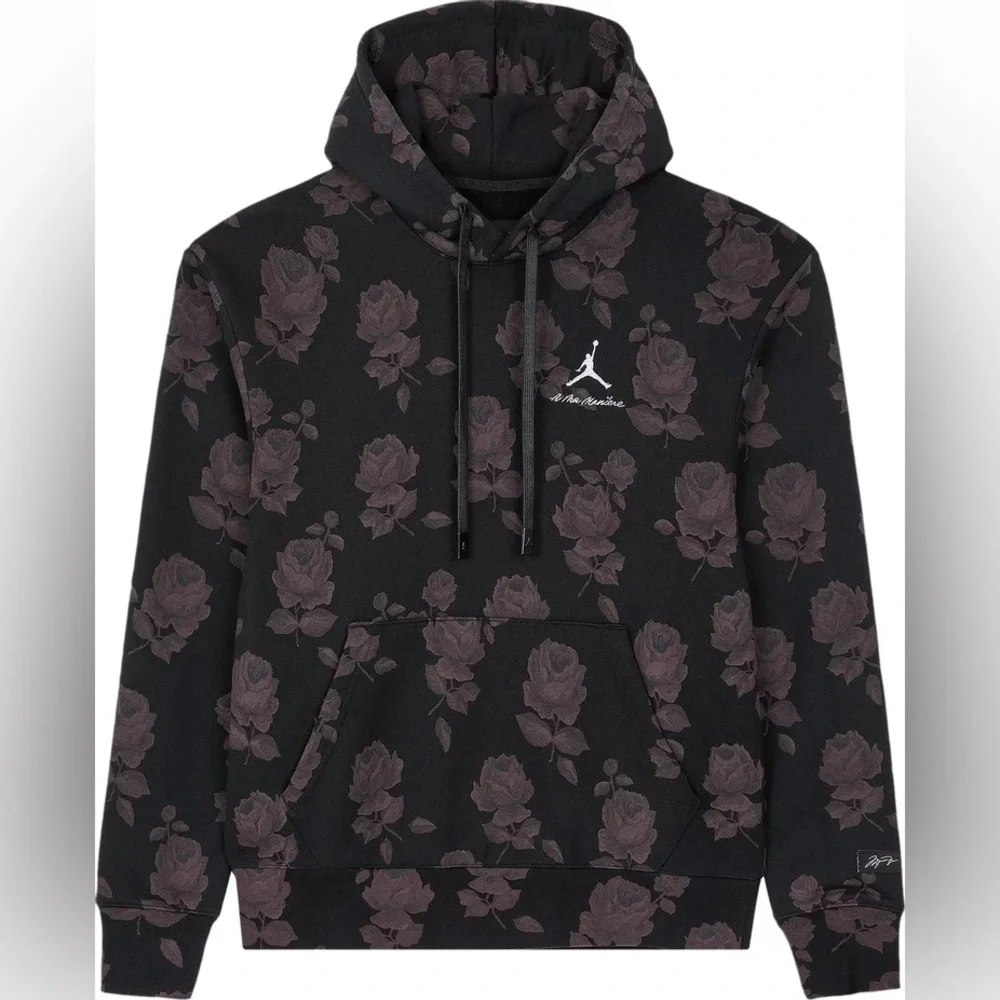 Jordan x A Ma Maniere AJ2 Hoodie Black Floral